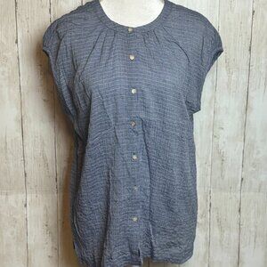 Jane & Delancey Blue/White Stripe Top. Size M